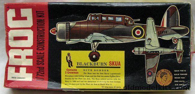 Frog 1/72 Blackburn Skua Dive Bomber - Red Series, F162 plastic model kit